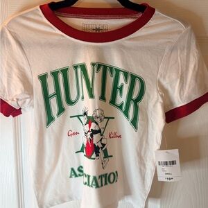 Hunter X Hunter Anime Association Graphic Crop Tee NWT